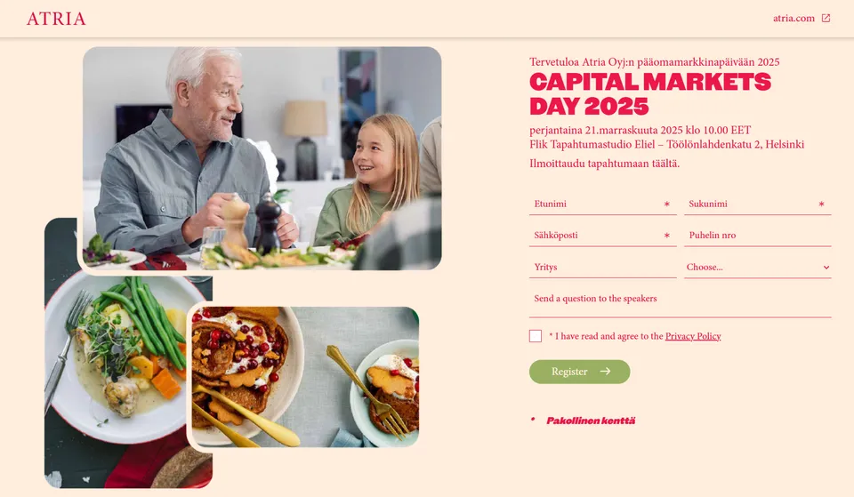 Atria Capital Markets Day