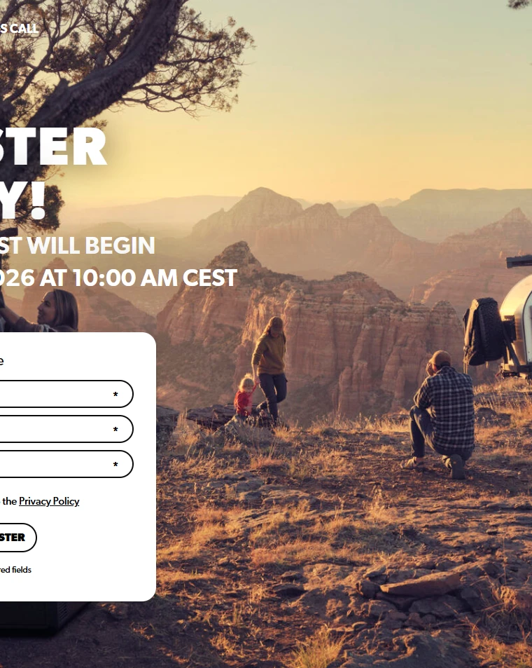 Event registration page