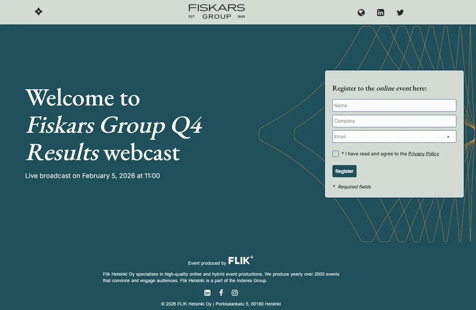 Fiskars Earnings Events