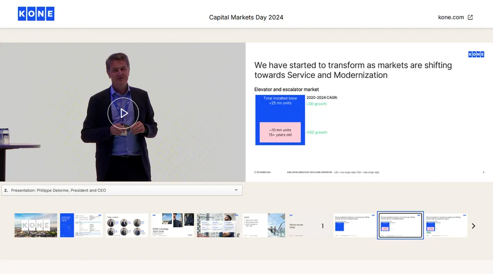 KONE Capital Markets Day