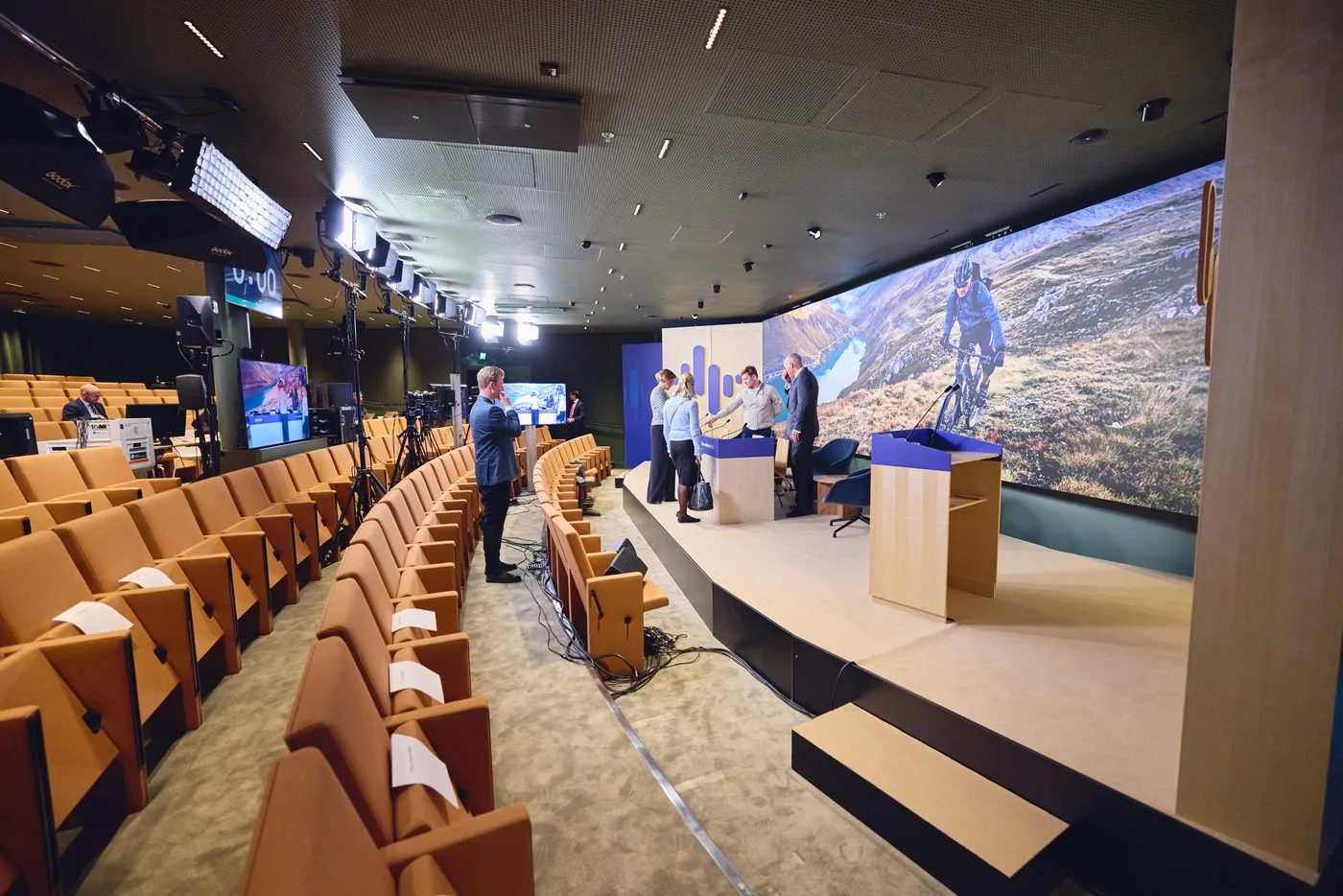 Nordea AGM 2026 venue — empty hall before the meeting