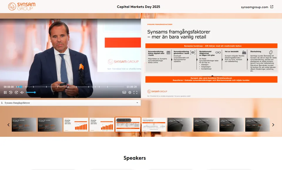 Synsam Capital Markets Day