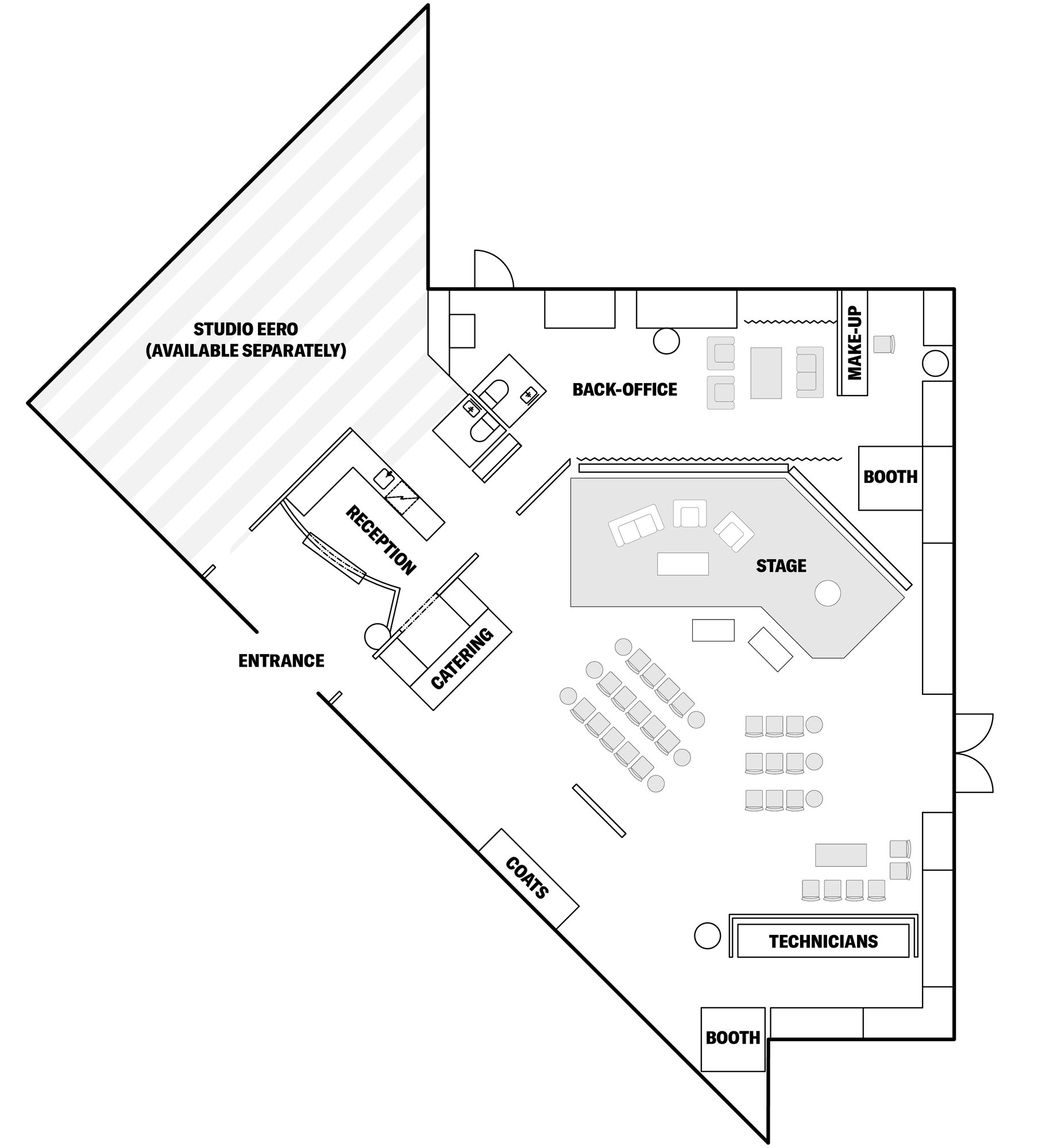 Studio Eliel floor plan