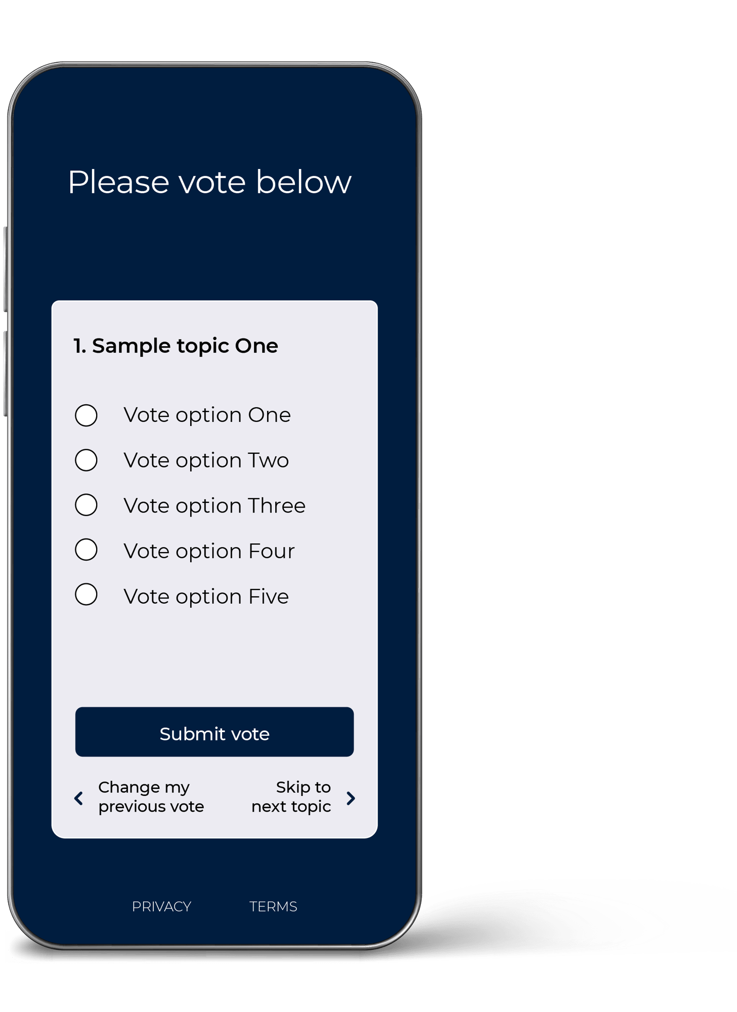 AGM voting app