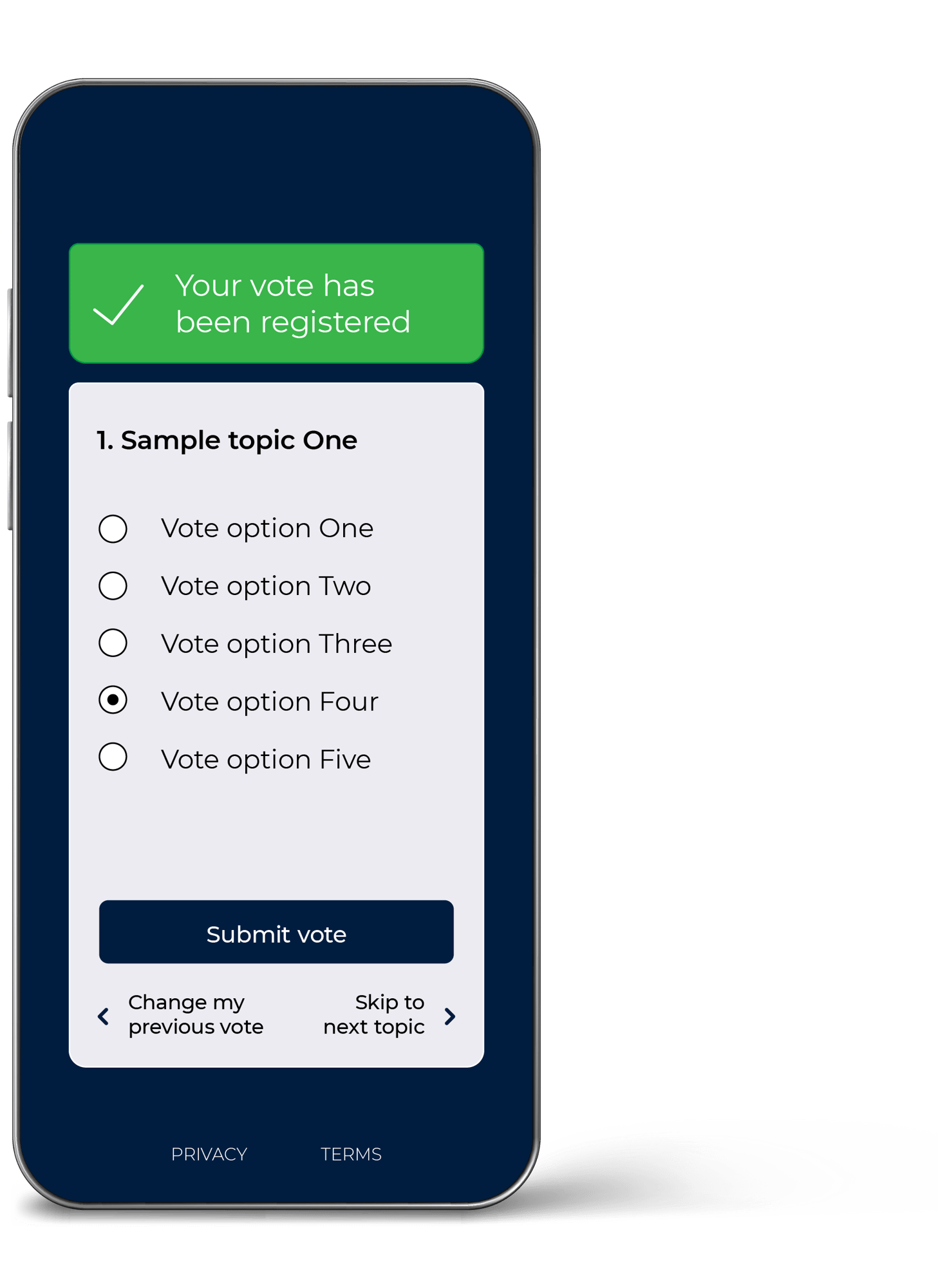 AGM voting app